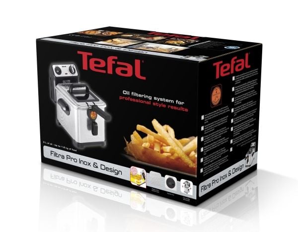 Tefal Filtra Pro FR5111, Friteerauskone, 1,2 kg, 3 L, Metalli, 150 °C, 190 °C