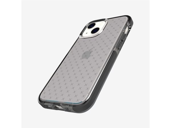 Tech21 Evo Check, Suojus, Apple, iPhone 13 mini, 13,7 cm (5.4"), Musta, Läpinäkyvä