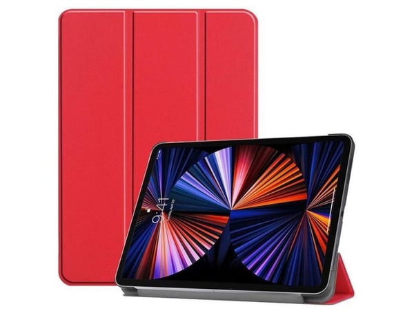 CoreParts - Lommebok for nettbrett - tri-fold caster, with auto-wake function - rød - 12.9" - for Apple 12.9-inch iPad Pro (5. generasjon)
