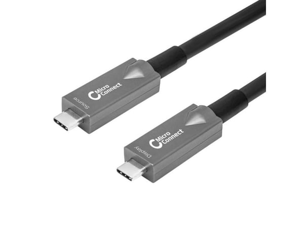 MicroConnect Premium - USB-kabel - USB-C (hann) til USB-C (hann) - USB 3.2 Gen 2 - 10 m - innendørs, aktiv optisk hybridkabel, støtte for 4K 60 Hz ...