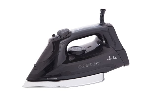 JATA PL622C, Kuiva- & höyrysilitysrauta, Keraaminen pohjalevy, 220 g/min, Musta, 50 g/min, 0,36 L