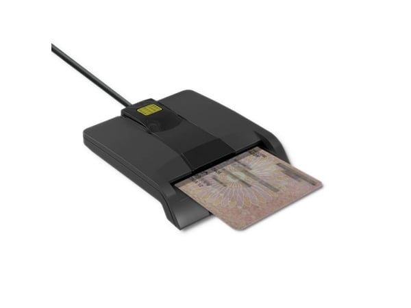 Qoltec SCR-0634 - SMART chip card reader - USB-C, USB 2.0