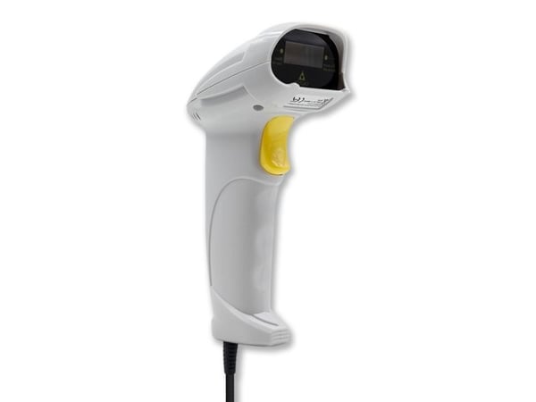 Qoltec 50877 Laserkeilain 1D | USB | valkoinen