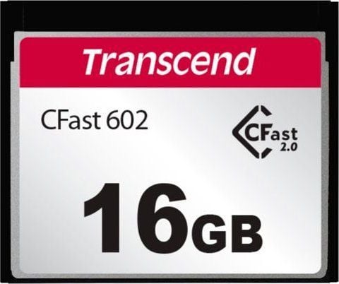 Transcend CFast 2.0 CFX602 - Flashminnekort - 16 GB - CFast 2.0