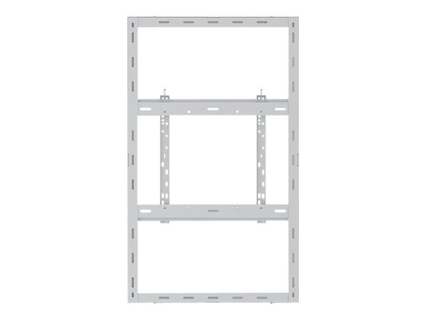 Multibrackets M Pro Series - Stor - innhegning - for digitalsignerings-LCD-panel - låsbar - stål - hvit - skjermstørrelse: 50" - veggmonterbar