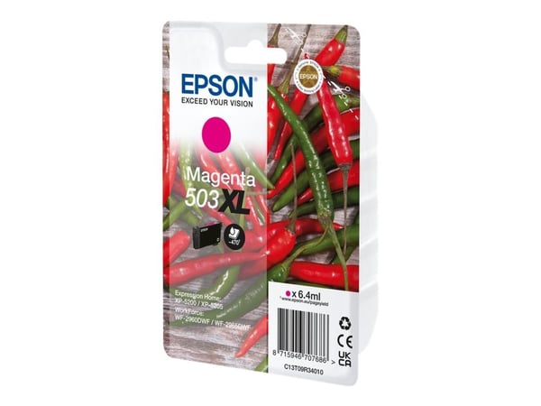 Epson 503XL - 6.4 ml - XL - magenta - original - blister - blekkpatron - for EPL 5200; RIP Station 5200; WorkForce WF-2960