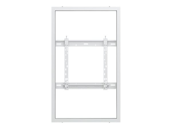 Multibrackets M Pro Series - Stor - innhegning - for digitalsignerings-LCD-panel - låsbar - stål - hvit - skjermstørrelse: 50" - veggmonterbar