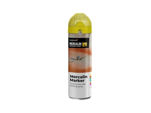 MERCALIN merke spray FLUO 500 ml. GUL - 1859115