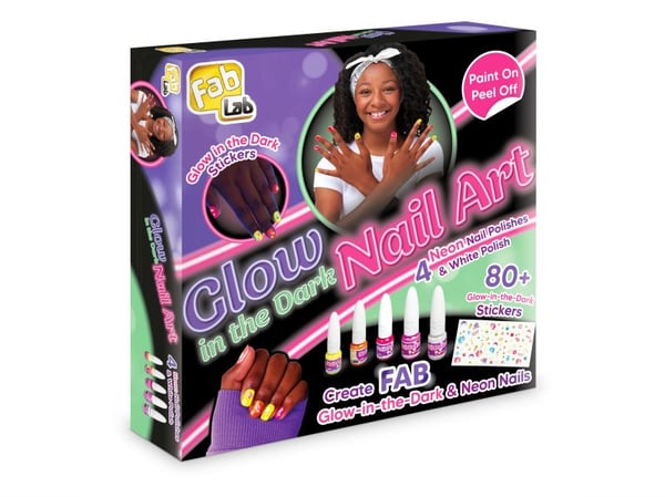 Glow in the Dark Neon Nail Art