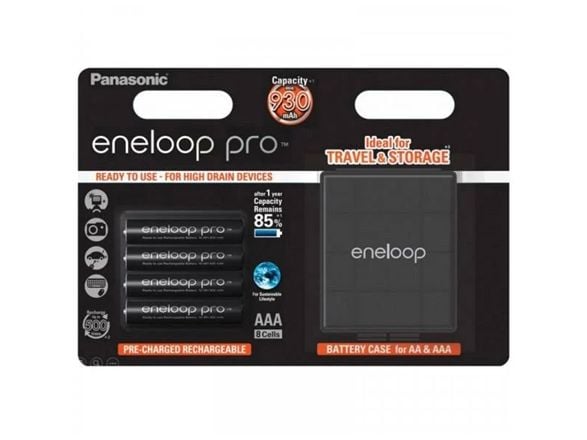 Panasonic eneloop pro BK-4HCDEC4BE - Batteri 4 x AAA - NiMH - (ladbare) - 930 mAh