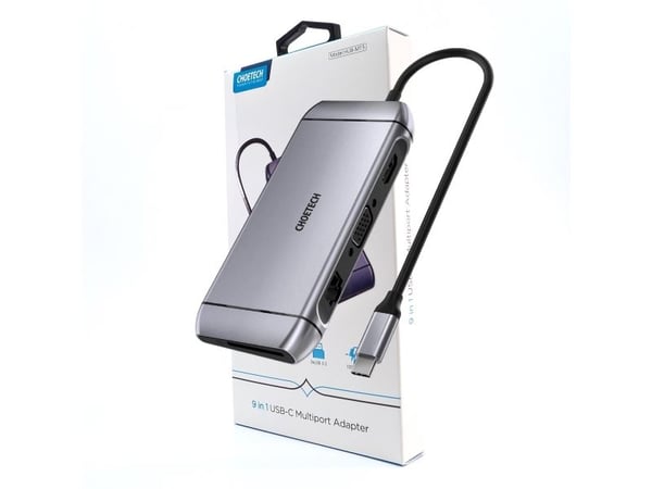 Choetech HUB-M15, USB 3.2 Gen 1 (3.1 Gen 1) Type-C, HDMI, RJ-45, USB 3.2 Gen 1 (3.1 Gen 1) Type-A, USB Type-C, VGA, MicroSD (TransFlash), SD, 5000 ...