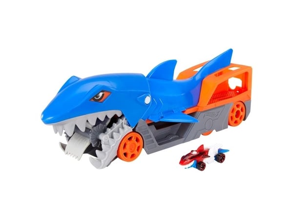 Hot Wheels City Shark Chomp Transporter, Kjøretøysett, 4 år, Plast, Flerfarget
