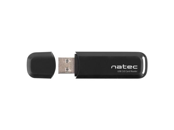NATEC Scarab 2, MicroSD (TransFlash), MicroSDHC, MicroSDXC, SD, SDHC, SDXC, Svart, 5000 Mbit/s, USB 3.2 Gen 1 (3.1 Gen 1) Type-A, 19 mm, 68 mm