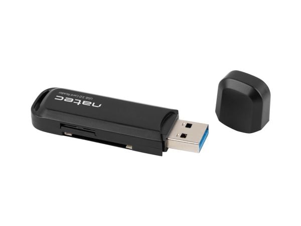 NATEC Scarab 2, MicroSD (TransFlash), MicroSDHC, MicroSDXC, SD, SDHC, SDXC, Svart, 5000 Mbit/s, USB 3.2 Gen 1 (3.1 Gen 1) Type-A, 19 mm, 68 mm