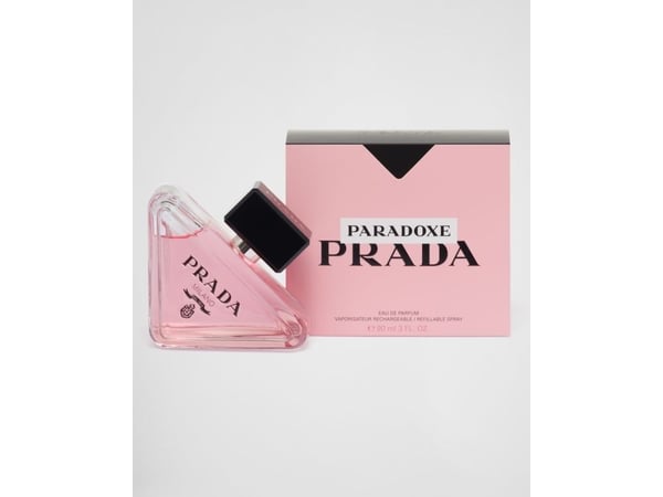 Prada Paradoxe, Kvinder, 100 ml, Genopfyldelig flaske, Bergamot, Pære, Tangerine, Jasmin, Neroli, Orangeblomst, Ravfarvet, Benzoin, Vanilie, Hvid m...