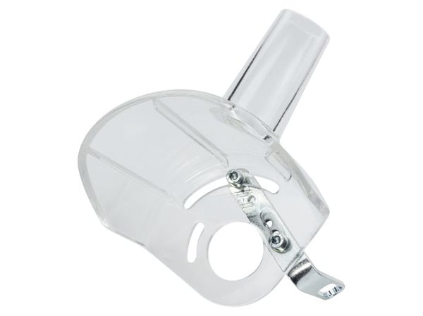 wolfcraft GmbH 4399000, Støvavtrekksdeksel, Alle merker, 115 and 125 mm angle grinder, Gjennomsiktig, Plast, 1 stykker