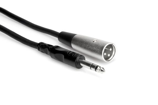 Hosa Technology STX-105M, XLR (3-pin), Hankjønn, 6.35mm TRS, Hankjønn, 1,52 m, Sort