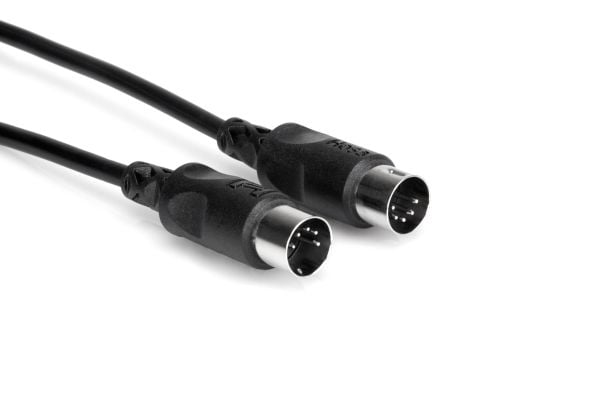 Hosa Technology MID-301BK, DIN (5-pin), Hankjønn, DIN (5-pin), Hankjønn, 0,3 m, Sort