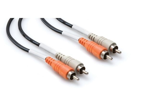 Hosa Technology 1m 2 x RCA/2 x RCA, 2 x RCA, Hanstik, 2 x RCA, Hanstik, 2 m, Flerfarvet