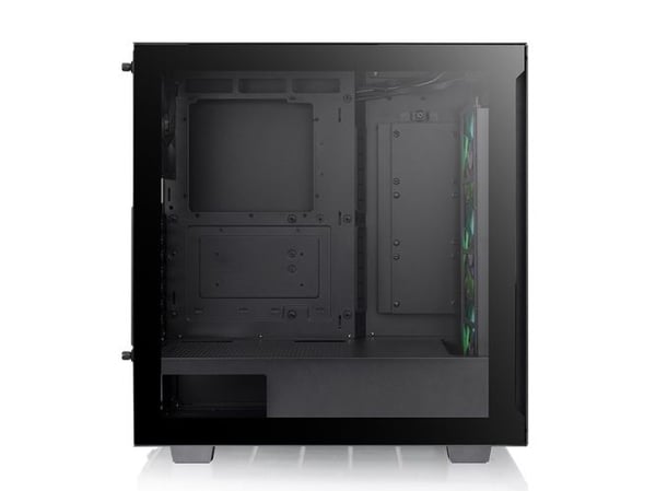 Thermaltake V Series V350 TG ARGB Air - Mid tower - ATX - sidepanel med vindu (herdet glass) - ingen strømforsyning (PS2) - svart - USB/lyd