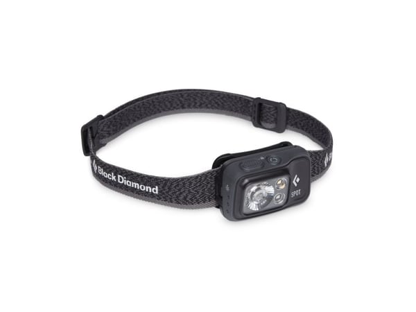 Black Diamond Spot 400, Pannbandsficklampa, Svart, Knappar, 1,1 m, IPX8, LED