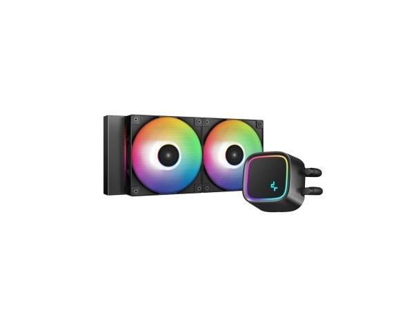 Deepcool LE500 Marrs - Væskekjølesystem for prosessor - (for: LGA1155, LGA1150, LGA1151, AM4, LGA1200, LGA1700, AM5) - kobber - 120 mm - svart