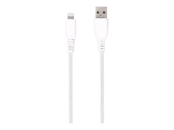 Vivanco LongLife, 1,5 m, Lightning, USB A, Uros, Uros, Valkoinen Vivanco LongLife, 1,5 m, Lightning, USB A, Uros, Uros, Valkoinen