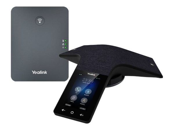 Yealink CP935W-Base - VoIP-konferansesystem - med Bluetooth-grensesnitt - IEEE 802.11a/b/g/n (Wi-Fi) / Bluetooth 4.2 / DECT - 5-veis anropskapasite...