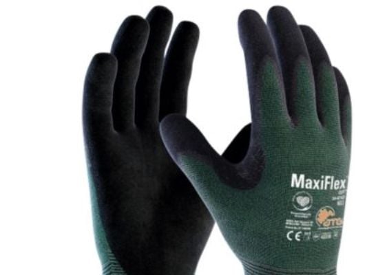 Maxiflex snittstørrelse 11 - Kuttbestandig hanske nivå 3/B. optimal ergonomi og passform.