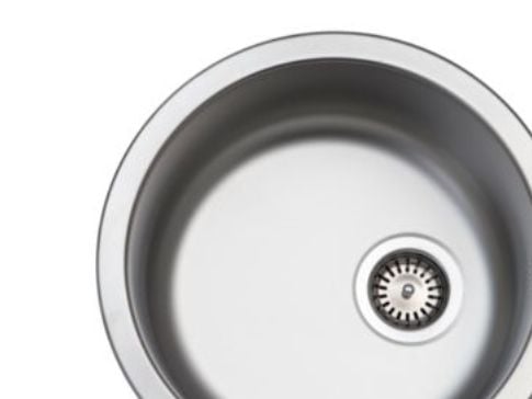 Intra Juvel KC380 mat med - strainer køkkenvask. mat. Ø385x175. med strainer Intra Juvel KC380 mat med - strainer køkkenvask. mat. Ø385x175. med strainer