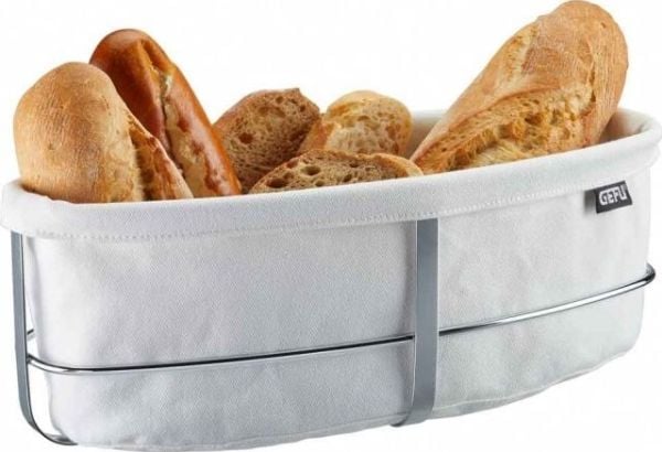 GEFU Bunch oval brödkorg, vit