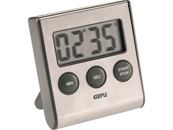 GEFU CONTARE, Digital äggklocka, Svart, Rostfritt stål, 99 min, Plast, Rostfritt stål, Fristående, AAA