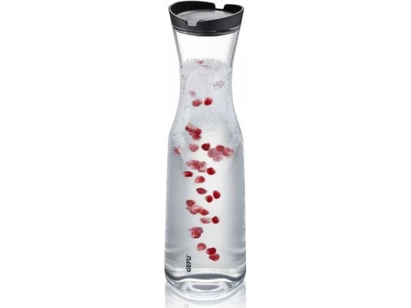 GEFU SMARTLINE, Karaffel, 1 l, Gjennomsiktig, Borosilikatglass, Plast, Silikon, Plast, 313 mm