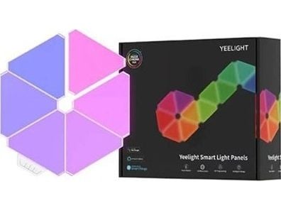 Yeelight Smart - Lyspanelsett - LED x 9 - total: 18 W - RGB-lys - trekant