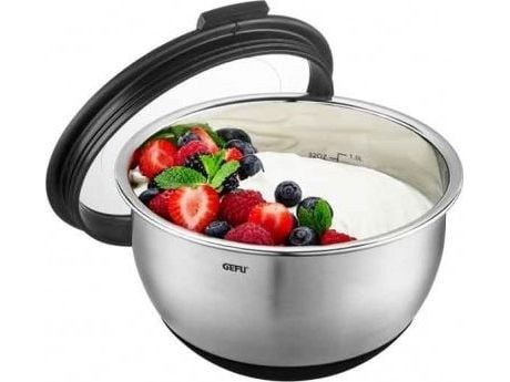 GEFU MUOVO, Bolle, Rund, 0,6 l, Sort, Rustfritt stål, Akasietre, Støpejern, Suppe