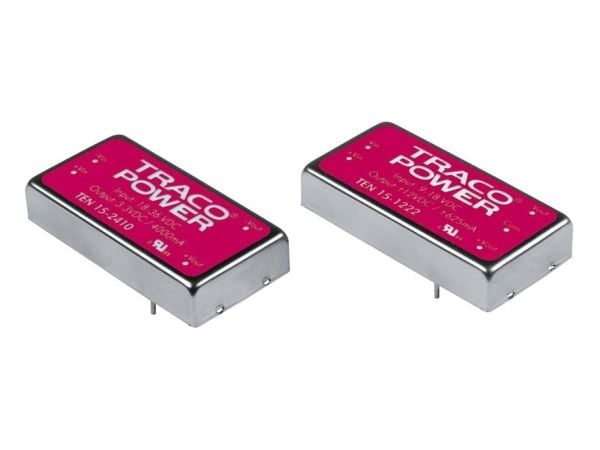 Traco Power TEN 15-2412, 25,4 mm, 10,2 mm, 50,8 mm, 30 g, 15 W, 18-36 V