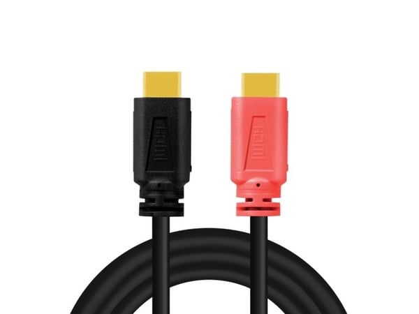 Kaapeli HDMI A/M->A/M 4K/60Hz LogiLink 10m musta/punainen