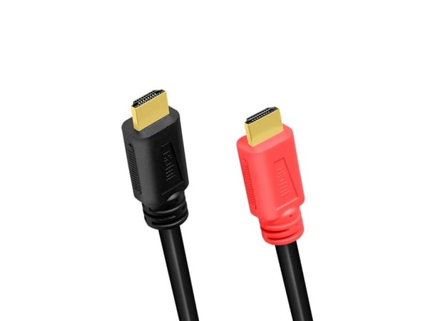 Kaapeli HDMI A/M->A/M 4K/60Hz LogiLink 10m musta/punainen