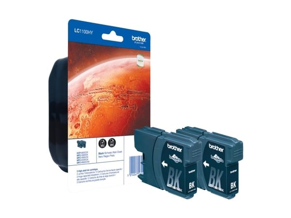 Brother LC1100HYBKBP2, 900 sivua, 2 kpl, Kaksoispakkaus