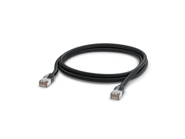 Ubiquiti - Koblingskabel - RJ-45 (hann) til RJ-45 (hann) - 2 m - 6 mm - STP - CAT 5e - utendørs - svart