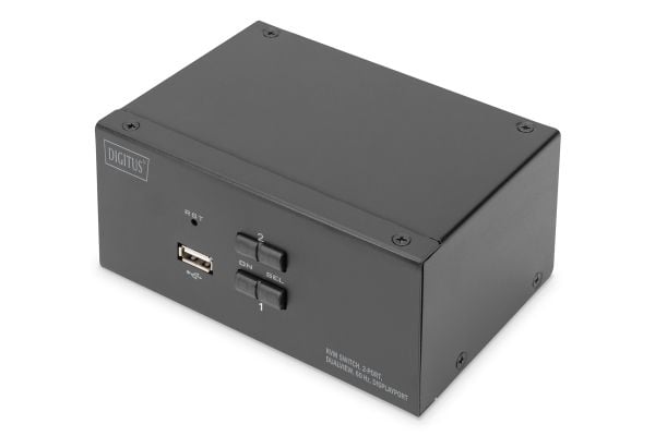 DIGITUS DS-12862 - KVM / lyd / USB-svitsj - 2 x KVM port(s) - 1 lokalbruker - stasjonær