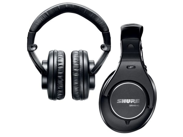 Shure SRH840A - Hodetelefoner - full størrelse - kablet - 3,5 mm jakk - lydisolerende