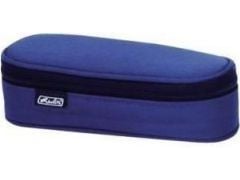Herlitz Etui, Pehmeä lyijykynäkotelo, Polyesteri, Sininen, Yksivärinen, Vetoketju, 90 mm