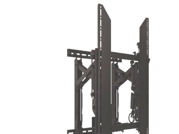 Chief ConnexSys Portrait Video Wall Mount - With Rails - For Displays 40-80" - Black - Monteringssats (montering, väggskenor) - för videovägg - sva...