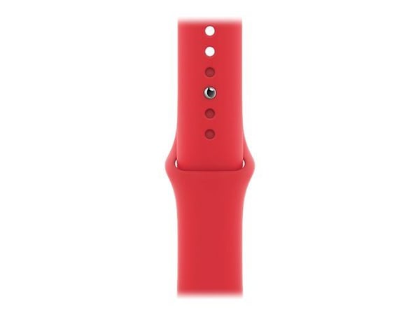 Apple Watch Series 6 (GPS) - (PRODUCT) RED - 40 mm - rød aluminium - smartklokke med sportsbånd - fluorelastomer - rød - båndbredde: S/M/L - 32 GB ...