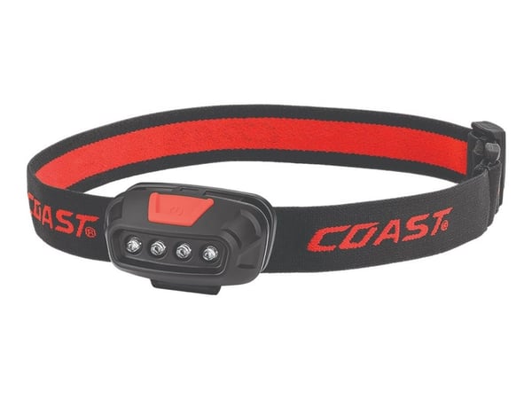 COAST FL13 - Hodelykt - LED - 4-modus - hvitt/rødt lys