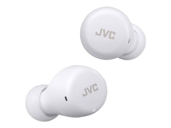 JVC HA-A5T - Gumy Mini - True wireless-hodetelefoner med mikrofon - i øret - Bluetooth - kokosnøtthvit
