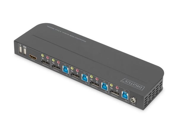 DIGITUS - KVM / lydsvitsj - 4 x KVM/lyd - 1 lokalbruker - stasjonær