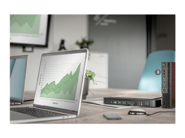 DIGITUS - KVM / lydsvitsj - 4 x KVM/lyd - 1 lokalbruker - stasjonær