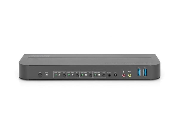 DIGITUS - KVM / lydsvitsj - 4 x KVM/lyd - 1 lokalbruker - stasjonær
